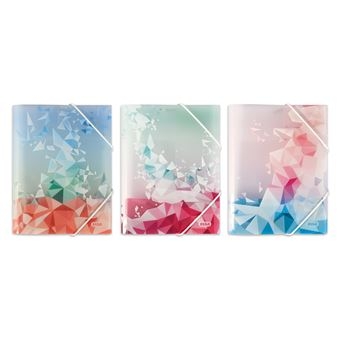 Pochette 3 rabats Elba Mini - Format compact A4 Polypropylène pour documents scolaires ou professionnels