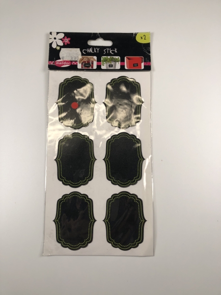 Étiquettes Chalky Stick MAILDOR - Surface ardoise pour marquage