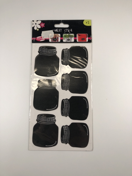 Étiquettes Chalky Stick MAILDOR - Surface ardoise pour marquage