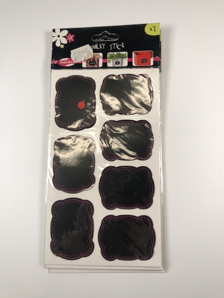 Étiquettes Chalky Stick MAILDOR - Surface ardoise pour marquage