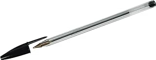 Stylo-bille Bic Noir Cristal 16460 - Écriture Moyenne 0,5 mm Encre Classique Bille Indéformable Capuchon
