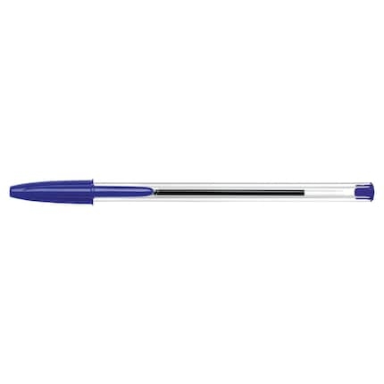 Stylo bille Bic Cristal Original - Bleu, Pointe Moyenne - Pour écriture quotidienne, bureau, école