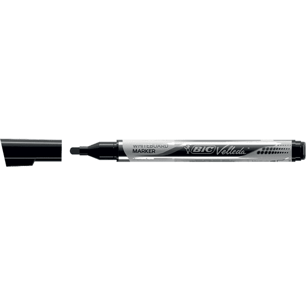 Marqueur tableau blanc BIC Velleda Liquid Ink Tank - Noir, 902088, pour écriture effaçable à sec