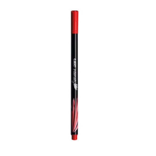 Feutre d'écriture Bic Intensity Fine Rouge- Pointe 0,4mm pour précision et écriture fine
