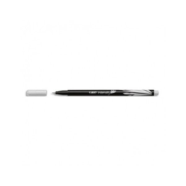 Feutre d'écriture Bic Intensity Fine Gris - Pointe 0,4mm Précision Écriture Fine pour Bureau et École