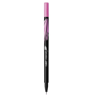 Feutre d'écriture Bic Intensity Fine Rose - Pointe 0,4mm Précision Écriture Fine pour Bureau et École