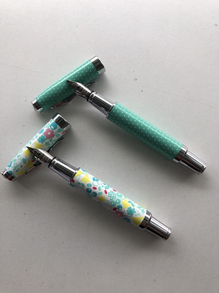 Stylo Plume Mini Oberthur Japon - Plume Fine Rechargeable Corps Métallique pour Écriture Précise