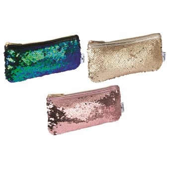 Trousse Plate Magical Sequins Oberthur - 1 Compartiment - Accessoire Scolaire et Créatif