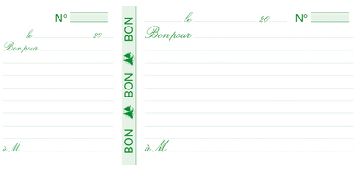 Manifold Bons de Commande 9x13cm - 50 Feuillets Duplicatas Papier Autocopiant pour Gestion