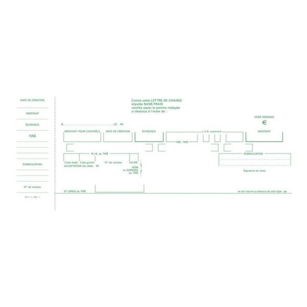 Exacompta - Manifold Carnet de traites normalisées - 10 x 21 cm