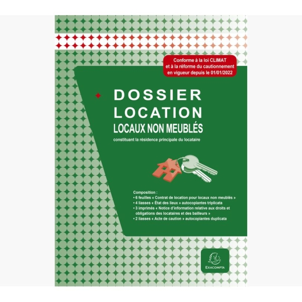 Dossier location Exacompta - Locaux vacants pour gestion locative