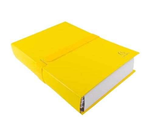 Chemise extensible Exacompta Balacron - Sangle auto agrippante Velcro Jaune pour documents