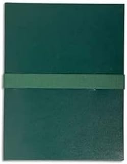 Chemise à dos extensible Exacompta 633E - Balacron, 1 rabat, sangle auto-agrippante, 24x32 cm, pour documents A4, vert foncé