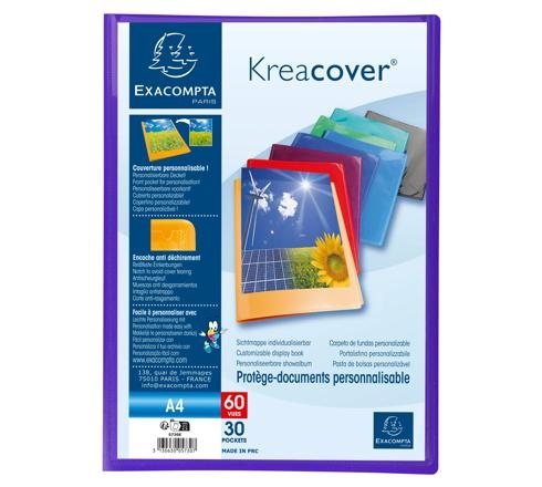 Porte Vues 60 Vues Personnalisable Kreacover Exacompta - Organisation documentaire