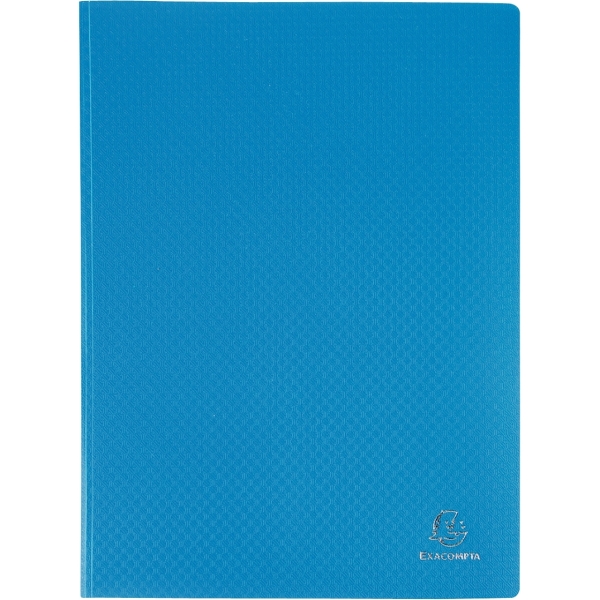 Protège-documents Exacompta A4 - 30 pochettes en polypropylène 400 microns bleu, souple et antireflet pour classement et organisation scolaire