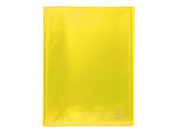 Protège-documents EXACOMPTA A4 - 60 pochettes, 120 vues, polypropylène jaune pour bureau et organisation scolaire