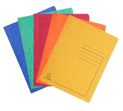 Chemise à lamelle carte lustrée 355g/m² A4 couleurs assorties