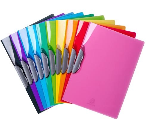 Chemise de Présentation Clip-Design Iderama PP - A4 Couleurs Assorties - Pour Documents Bureau