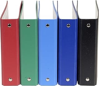 Classeur rembordé Exacompta 51050E - Polypro 2 anneaux 25 mm - Dos 40 mm 14x18 cm pour fiches 10x15 cm