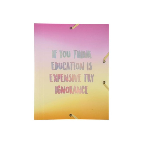 Chemise à 3 rabats Exacompta Candy Blue - Format A4, Carton, Fermeture élastique pour documents