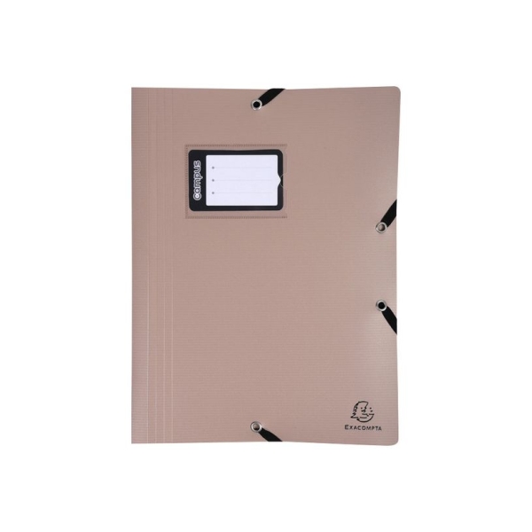 Chemise polypro à rabats Exacompta Campus Metal - 24 x 32 cm - Disponible en plusieurs couleurs pour documents