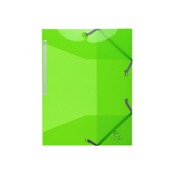 Exacompta Iderama PP - Chemise Polypro à Rabats A4 Pour 250 Feuilles Vert Anis - Pour Organisation