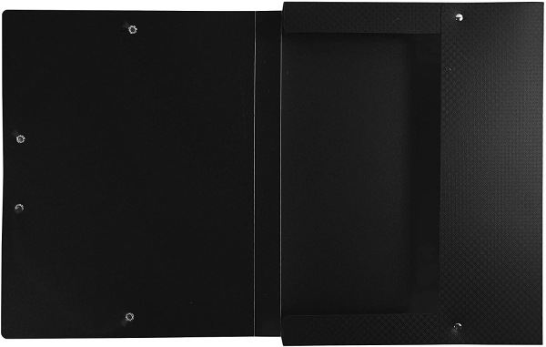 Boîte de classement Exabox - Dos 25mm polypropylène 7/10e opak - A4 - Noir pour archivage et organisation bureau
