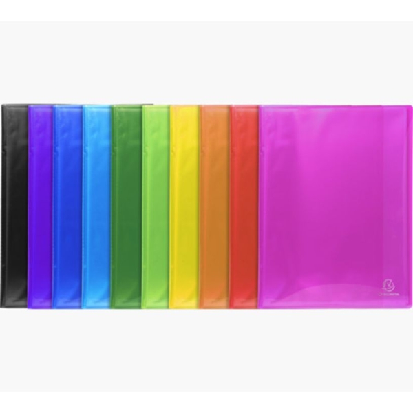 Protège-documents Exacompta Iderama - 60 vues A4 - 30 pochettes cristal lisse - Couverture polypro semi-rigide
