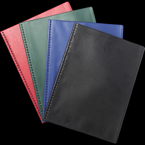 Protège-documents Exacompta Vega opaque - 20 vues A4 PVC - Couleurs assorties pour organisation