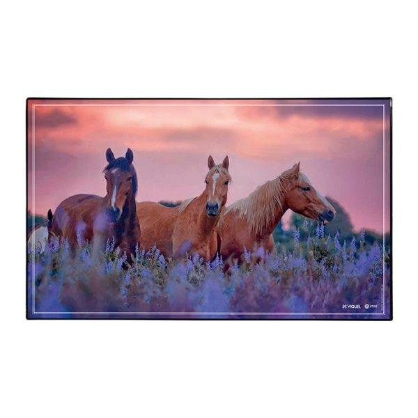 Sous-main fantaisie en PVC - Animaux Chaton Chiot Lapin Chevaux - Protège bureau pour école et bureau