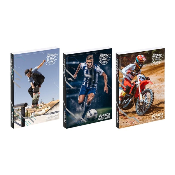 Agenda Viquel Sport - 1 jour par page - 12 x 17 cm - organisation pour rentrée scolaire et activités estivales