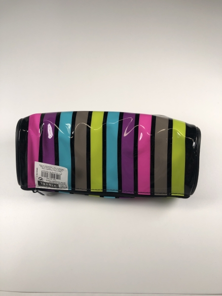 Trousse VIQUEL - Design rayé - Rangement pratique pour fournitures scolaires et bureau