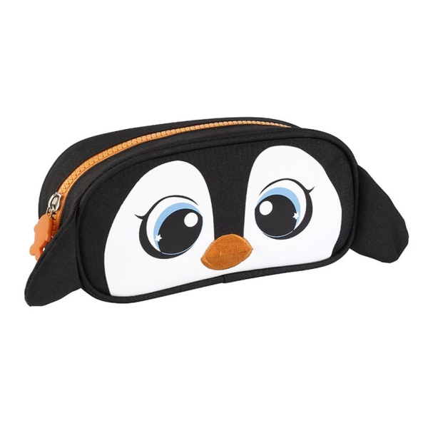 Trousse rectangulaire Viquel Baby Animals Pingouin - 1 compartiment - Pour école et bureau