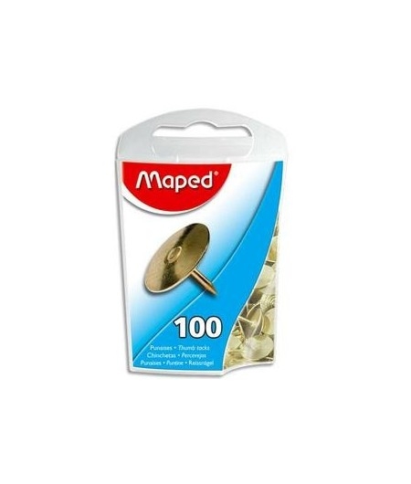 Punaises Cuivrées Maped - Boîte de 100 unités pour fixation et affichage