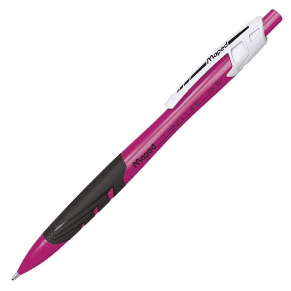 Porte-mines Maped Black'Peps Long Life - 0,5 mm - avec gomme intégrée - pour écriture scolaire et bureau