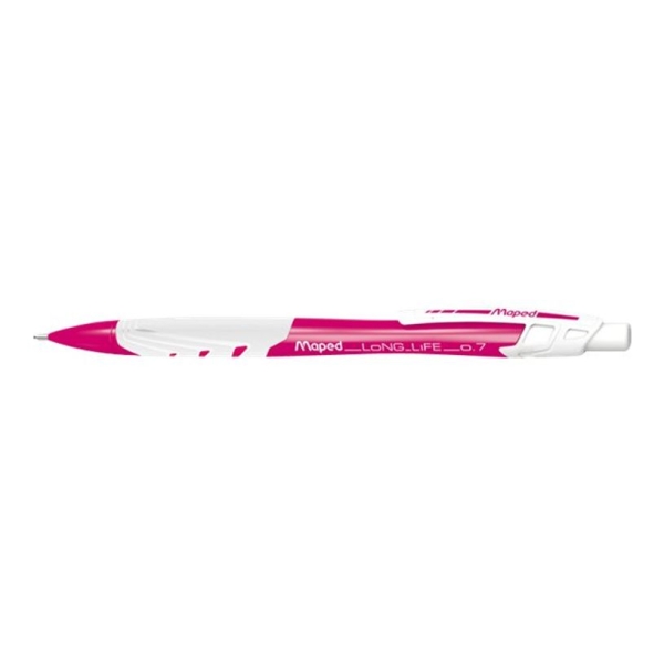 Porte-mines Maped Black'Peps Long Life - 0,7 mm - avec gomme intégrée - pour écriture et dessin précis