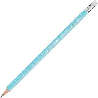 Crayons Graphite HB #2 Maped Black’Peps Pastel - Forme Triangulaire Ergonomique avec Gomme, Multicolore, Boîte de 12