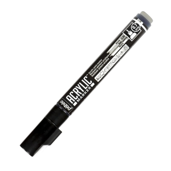 Marqueur peinture Pébéo Acrylic Marker - Noir 0,7 mm pour surfaces variées