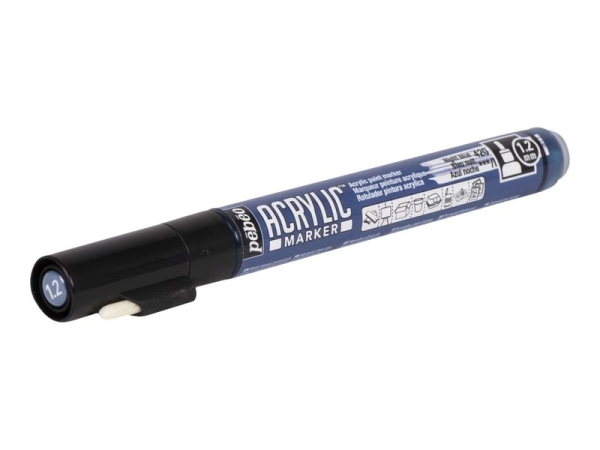 Marqueur peinture Pébéo Deco Marker - Pointe 1,2 mm Bleu nuit pour loisirs créatifs et art