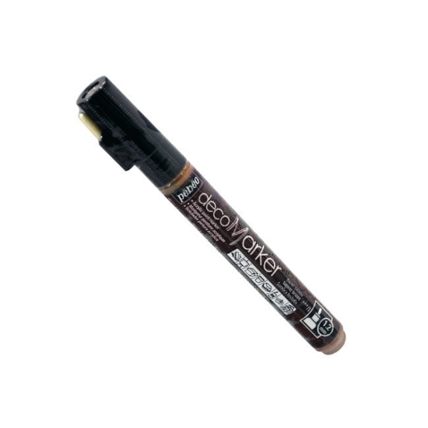 Pébéo Marqueur peinture Deco Marker - Pointe fine 1,2 mm, Sienne brûlée