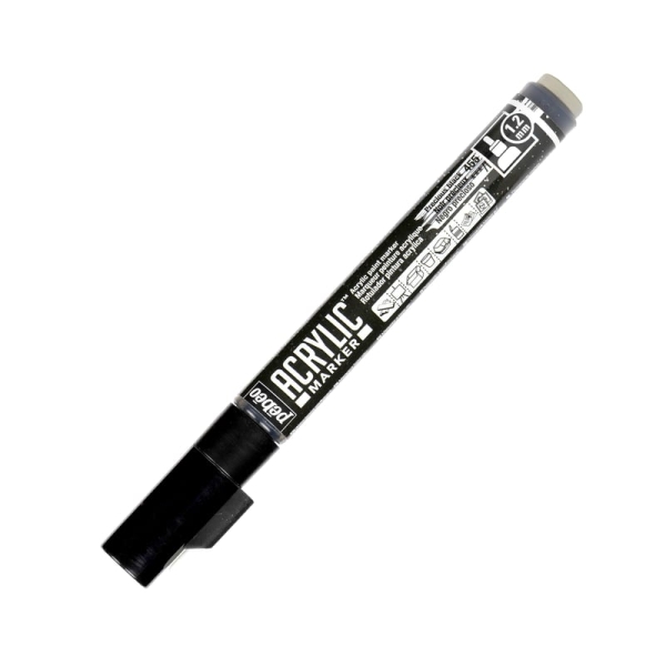 Marqueur peinture Pébéo 205755 - Noir précieux 1,2 mm Acrylic Marker pour artistes et loisirs créatifs