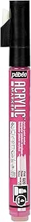 Marqueur acrylique Pébéo 201609 - Pointe biseautée 4mm Rose pour peinture sur tissu, bois, métal
