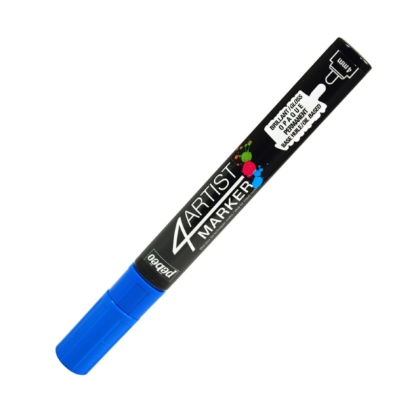 Marqueur 4Artist Marker Pébéo 580110 - 4 mm Bleu Foncé pour Artistes et Loisirs Créatifs