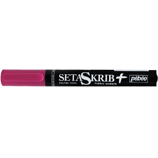 Marqueur Pinceau Textile Pebeo Setaskrib+ - Magenta Idéal pour Tissu et Loisirs Créatifs