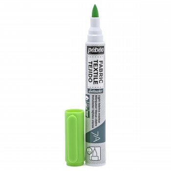Marqueur Tissu Pebeo Setaskrib - Fluorescent Vert Feutre pour Textile et Loisirs Créatifs