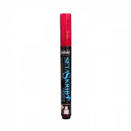 Feutre Textile Opaque Rouge 4mm Setaskrib+ - Pour Tissu Clair et Foncé, Usage Créatif et Artistique