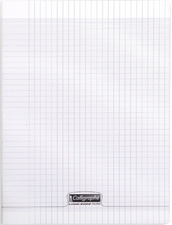 Cahier Calligraphe 8000 POLYPRO - 240 x 320 mm - 192 pages, papier vélin 90 g/m2, couverture polypro transparente pour école et bureau