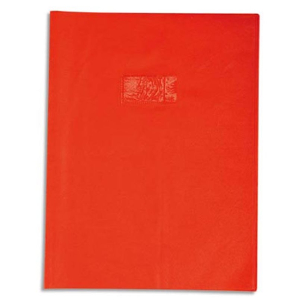 Protège-cahiers Calligraphe 240x320 mm rouge - protection pour cahier scolaire et bureau