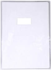 Protège-cahier Calligraphe Cristalux A4 en PVC cristal 0,22 mm transparent avec rabats marque-pages pour fournitures scolaires