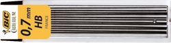 Mines pour porte-mines BIC Criterium 0.7 mm- Degré de dureté HB pour écriture et dessin scolaire et bureau